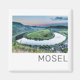 Imán Moselle Calmont Loop Bremm Sunset River Souvenir