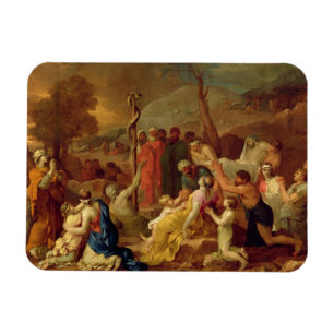 Imán Moses y la serpiente descarada, c.1653-54 (aceite