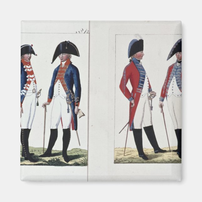 Imán Mosqueteros y oficiales, 1800 (Frente)