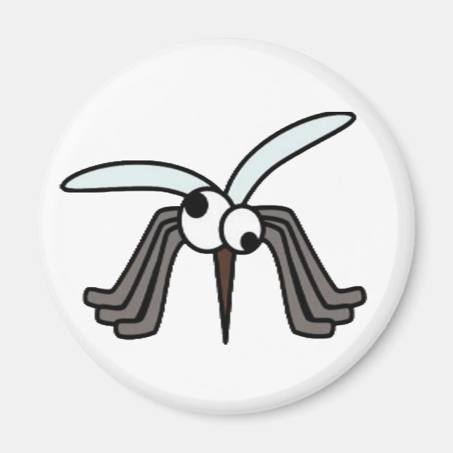 Imán Mosquito Personalizado Oído Gracioso (Frente)