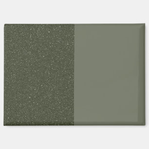 Imán Moss Green Split Design Magnet (Personalizable)