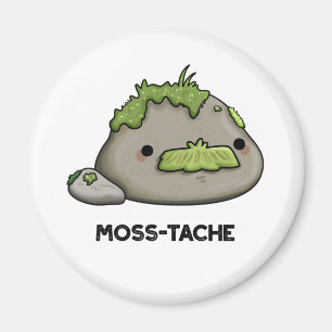 Imán Moss-tache Funny Mustache Pun
