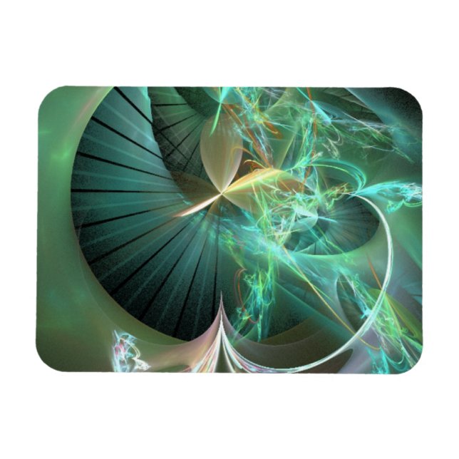 Imán Mostrar luz láser en disco verde (Horizontal)