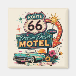 Imán Motel Ruta 66 Fridge Vibra Viaje