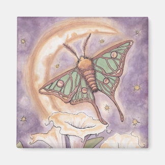 Imán Moth & Moonflowers