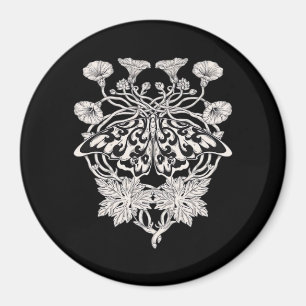 Imán Moth Talisman - Drawi, estilo de huella de pantall