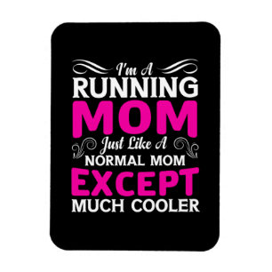 Imán Mother Art I Am A Running Mom