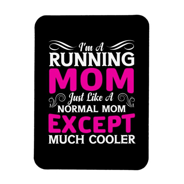 Imán Mother Art I Am A Running Mom (Vertical)