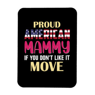 Imán Mother Art Proud American Mommy