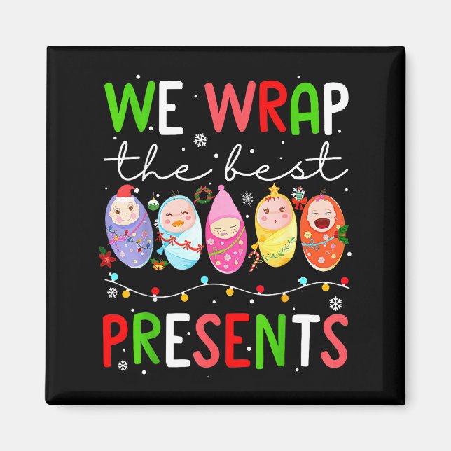 Imán Mother Baby Unit Christmas Labor And Delivery Nurs (Frente)