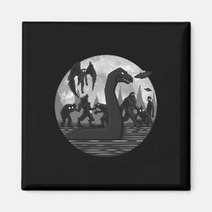 Imán Mothman Bigfoot Loch Ness Monster Aliens UFO Fun C