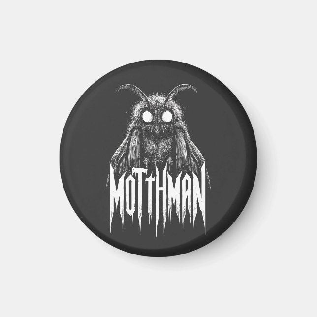 Imán Mothman Cryptid Horror Gothic Paranormal Creature  (Frente)
