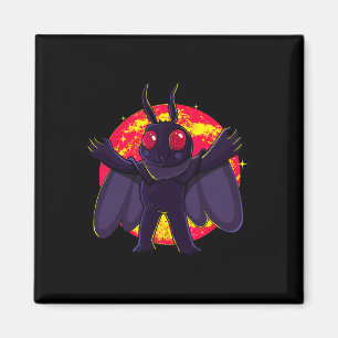 Imán Mothman Cute Criaturas Cripticas Punto Agradable W