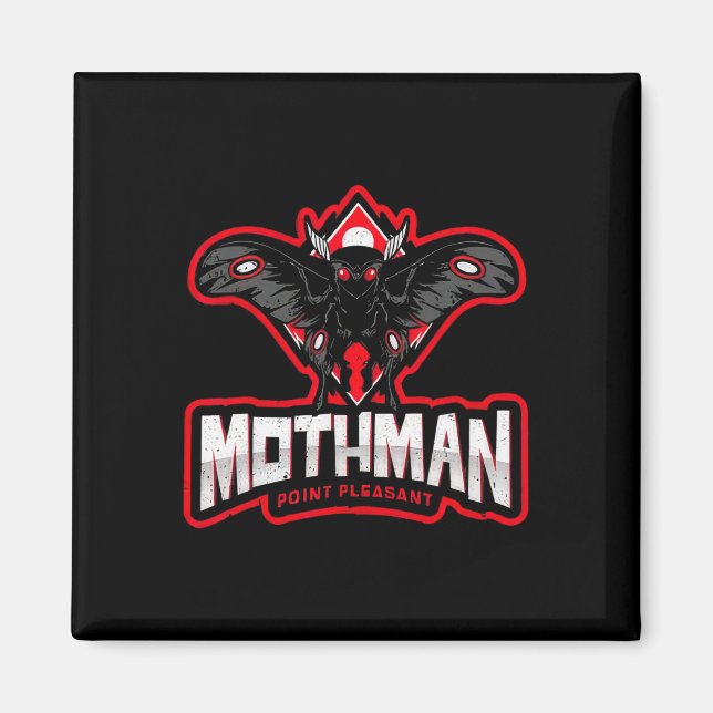 Imán Mothman Divertido Point Pleasant _1  (Frente)
