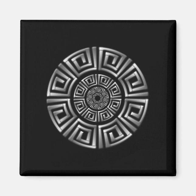 Imán Motif del círculo griego (Frente)