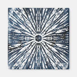Imán Motif radial de tinta índigo