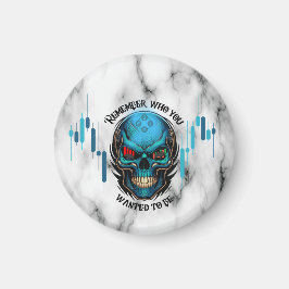 Imán Motivación Comercial | Calavera y Mármol | Recuerd