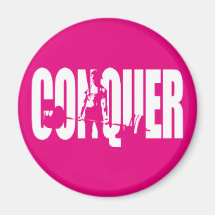 Imán Motivación de levantamiento de pesas de mujeres - 