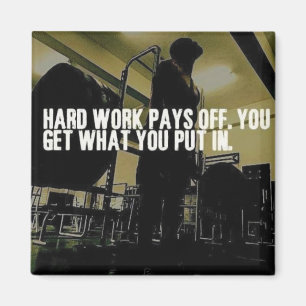 Imán Motivación del entrenamiento: el trabajo duro se d
