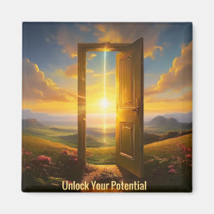 Imán Motivación Desbloquea tu potencial positivo