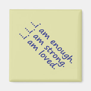 Imán Motivación Dk Azul Suficientemente Fuerte Topograf