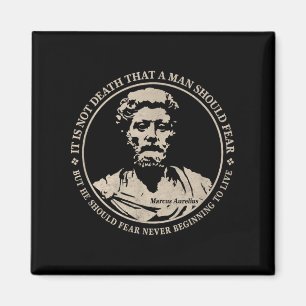 Imán Motivación Marcus Aurelius Cita Sobre El Miedo