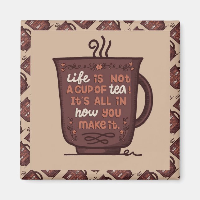 Imán Motivación Moderna Elegante Mejor Mensaje Popular (Frente)