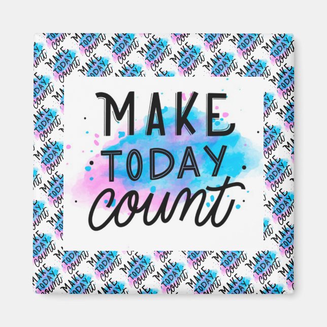 Imán Motivación Moderna Elegante Mejor Mensaje Popular (Frente)