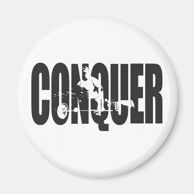 Imán Motivación para la construcción de cuerpos - conqu (Frente)