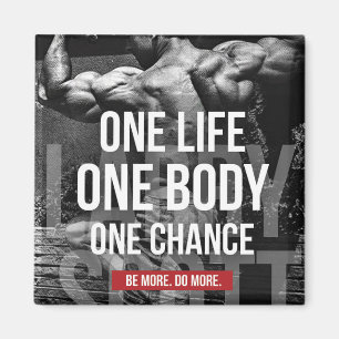 Imán Motivación para la construcción de cuerpos - Una v