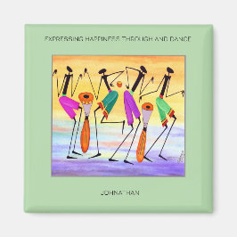 Imán Motivacional, acuarela expresa felicidad