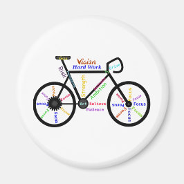 Imán Motivacional Bicicleta, Ciclo, Bicicleta, Palabras
