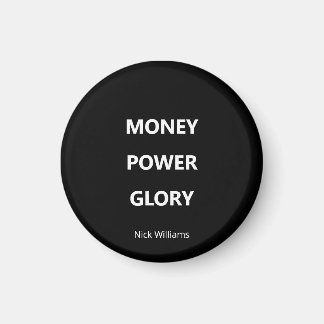 Imán Motivacional Empresarial Blanco y Negro