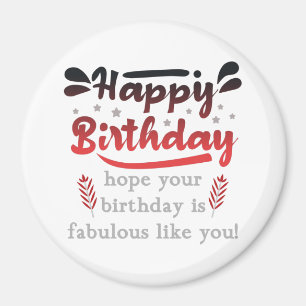 Imán Motivacional Feliz cumpleaños.
