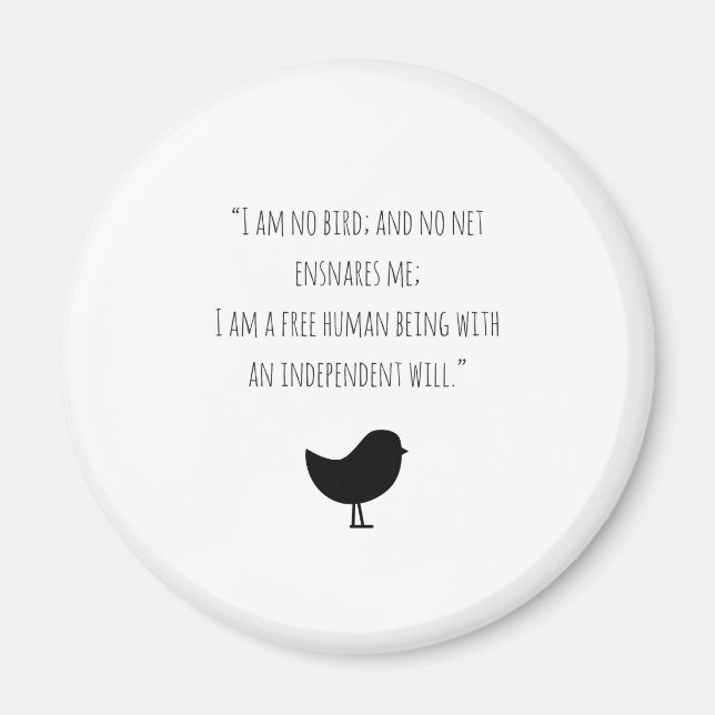 Imán Motivador de Jane Eyre (Frente)