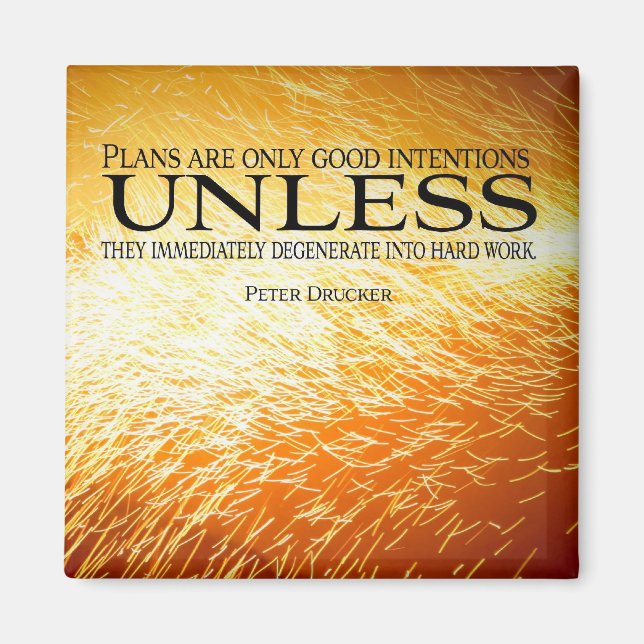 Imán Motivador de Trabajo Duro (Frente)