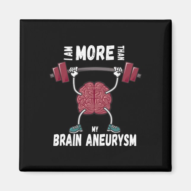 Imán Motivational Awareness Quote Brain Aneurysm Surviv (Frente)