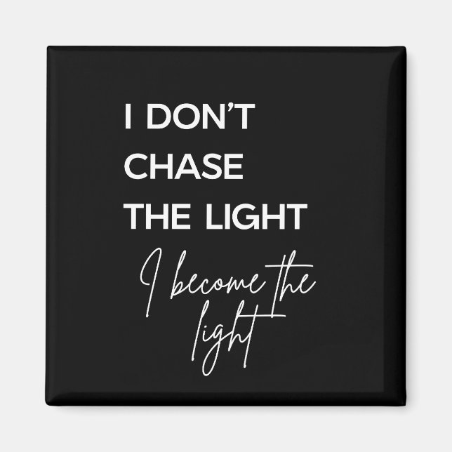 Imán Motivational Quote Black Background (Frente)