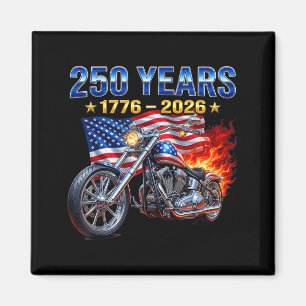 Imán Motocicleta Bandera Motero 250 Años Estadounidense