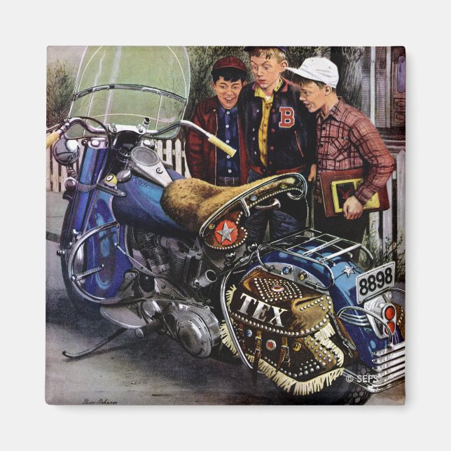 Imán Motocicleta de Tex (Frente)