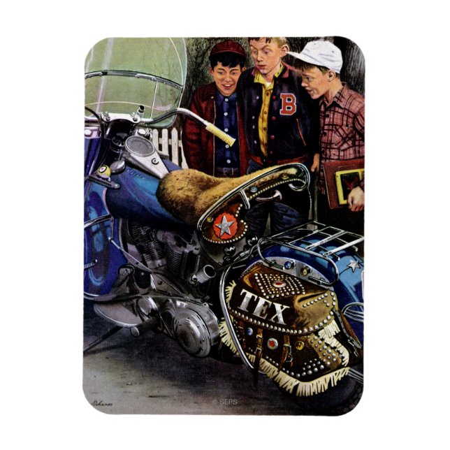 Imán Motocicleta de Tex (Vertical)