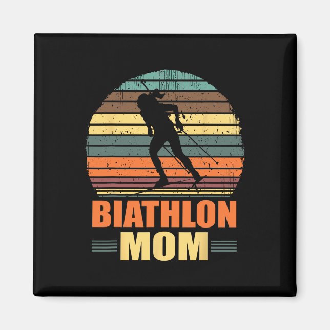 Imán Motocicleta divertida de biatlón de Guay Biathlon (Frente)