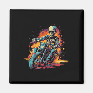 Imán Motocicleta Halloween Vestido Biker