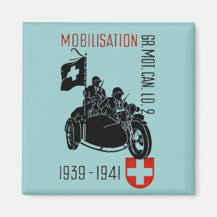 Imán Motocicleta renovada suiza de WWII