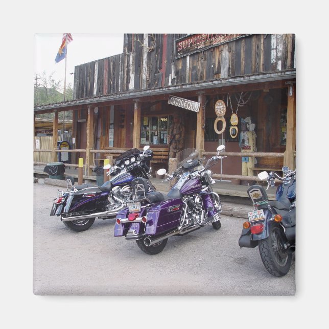 Imán Motocicletas de Western Saloon (Frente)