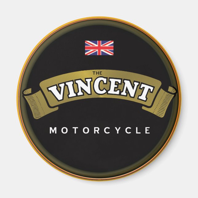 Imán Motocicletas Vintage Vincent (Frente)
