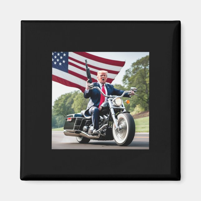 Imán Motociclista de Trump Malo  (Frente)