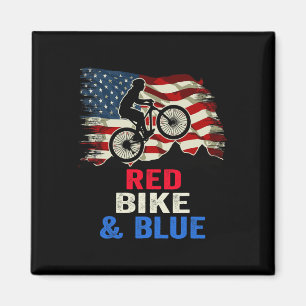 Imán Motociclista Patriota 4 De Julio Ciclismo Bandera