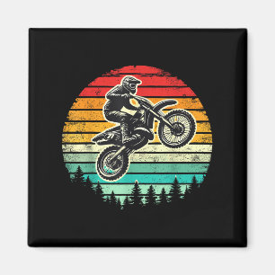 Imán Motocross de motocicleta vintage Dirt Bike Rider