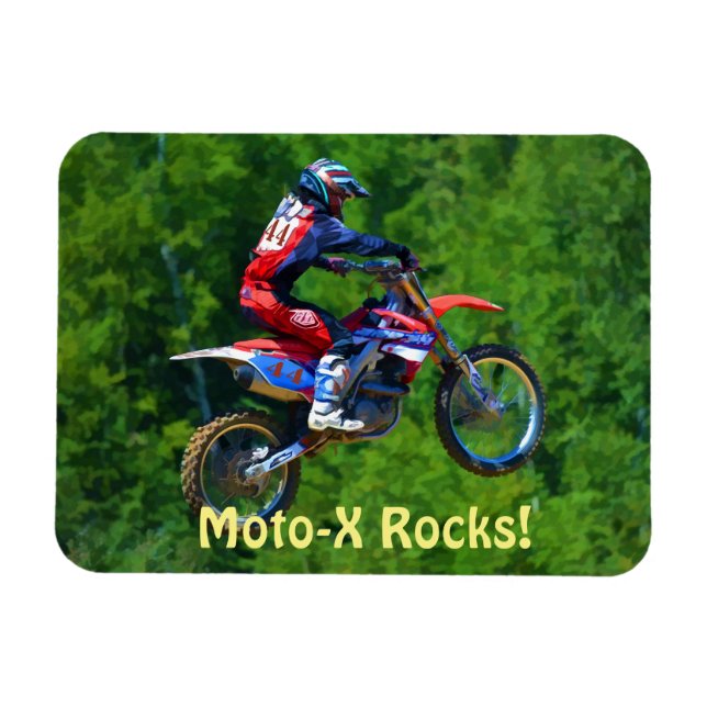 Imán Motocross Dirt-Racer Sports Art Magnet (Horizontal)